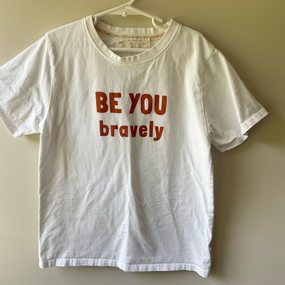 Minimalist Folk Co. Be You Bravely White Tshirt